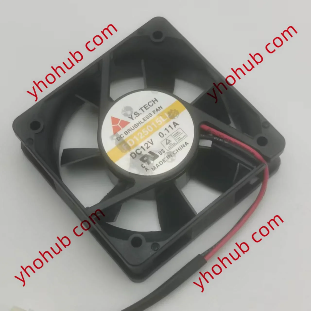 

Y.S TECH FD125015LL DC 12V 0.11A 2-Wire 50x50x15mm Server Cooling Fan