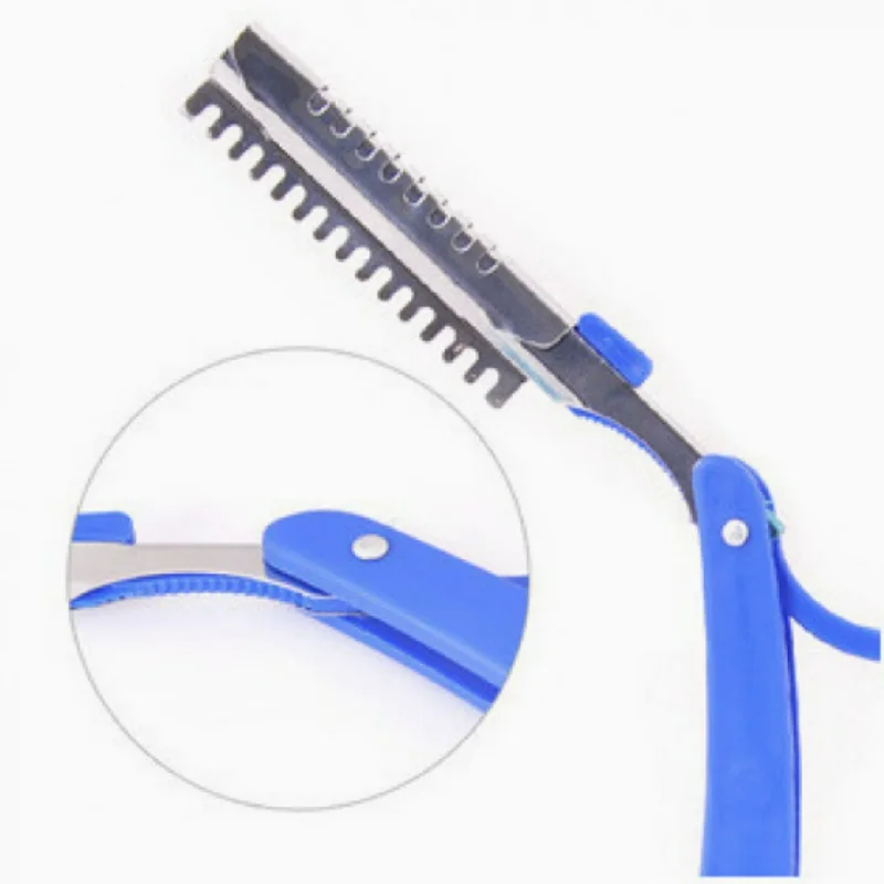 1/3/5/10pcs Shaving Barber Antique Black Folding Tools Hair Razor and Blades Men Shaving Knife Unisex Hair Removal