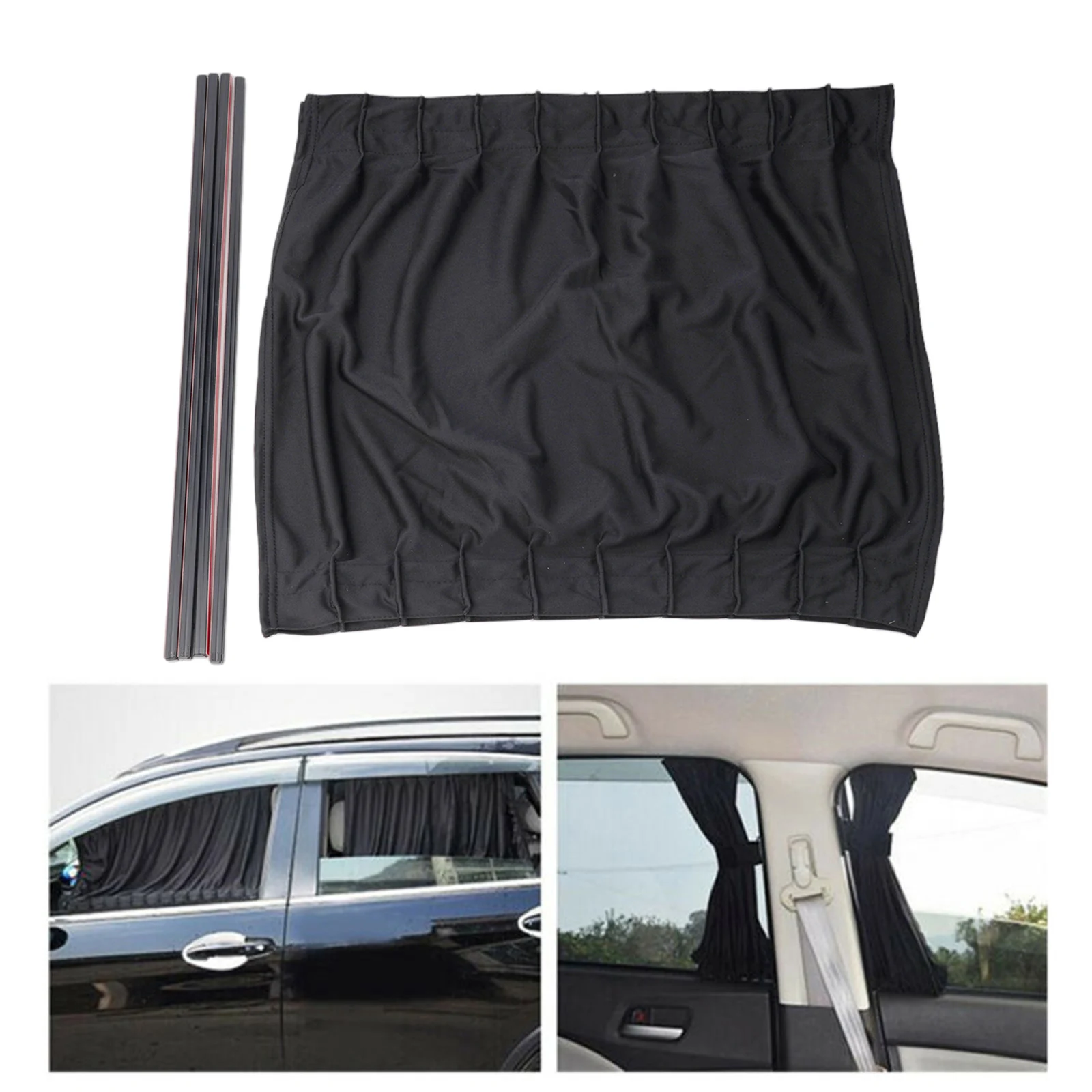 

Высококачественные полезные солнцезащитные шторки-накладки на окна автомобиля из полиэстера с защитой от УФ-излучения