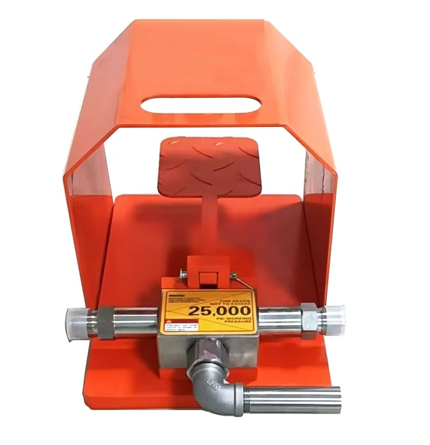 

High Pressure Water Jetting Machine Foot Pedal Control Valve for Industrial Pipeline Cleaning with Flexible Hose