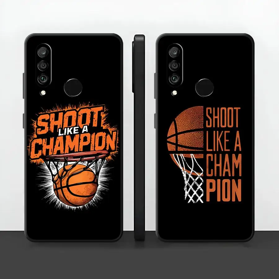 Funda Phone Cover Case for Huawei P20 P40 Lite P30 P20 Pro P20 Lite 2018 P Smart 2019 Basketball Champion Text
