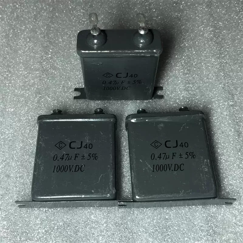 10PCS Brand new CJ40 0.47UF 1000V 5% iron shell metalized paper dielectric non-polar capacitor