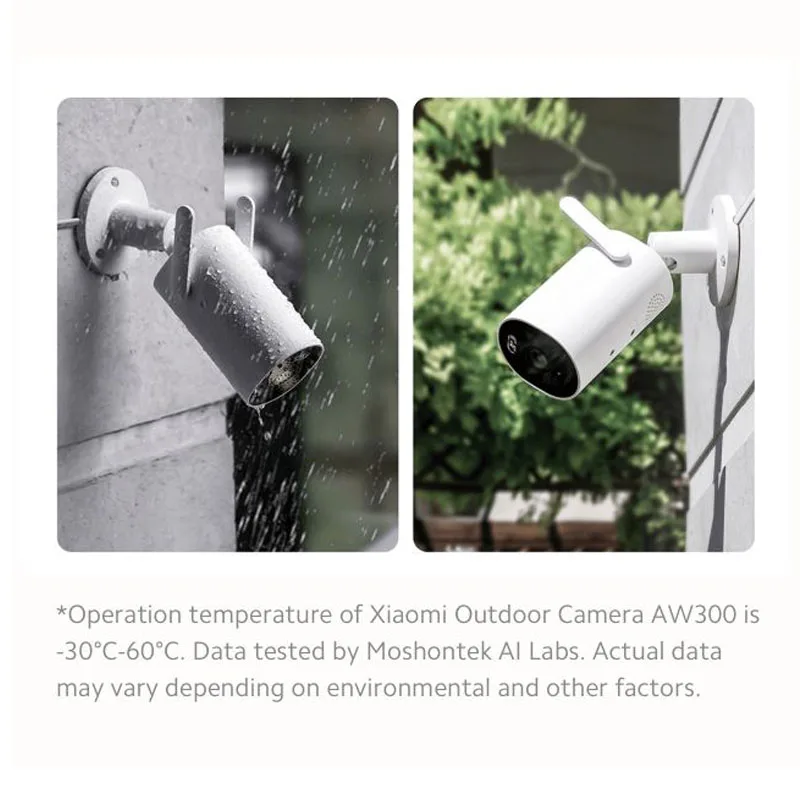 Global Version Xiaomi Outdoor Camera AW300 Full-Color Night Vision 2K Full-HD Real-Time Voice Intercom Sound And Visual Warning