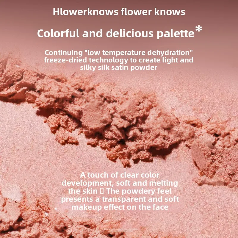 FLOWER KNOWS THE SWEETIE BEAR Blushes Silk Satin Blush Powder For Cheeks Contour Face For A Natural Matte Finish Vegan Makeup