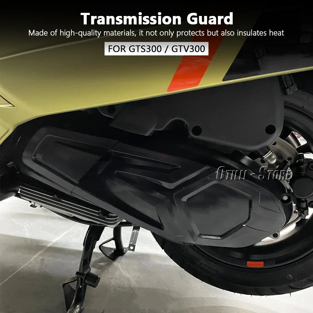 Nuevo Protector de Motor para Vespa GTS 300 GTS300 HPE GTV 300 GTV300, Cubierta de Plástico con Aislamiento Térmico y Protección de Pernos