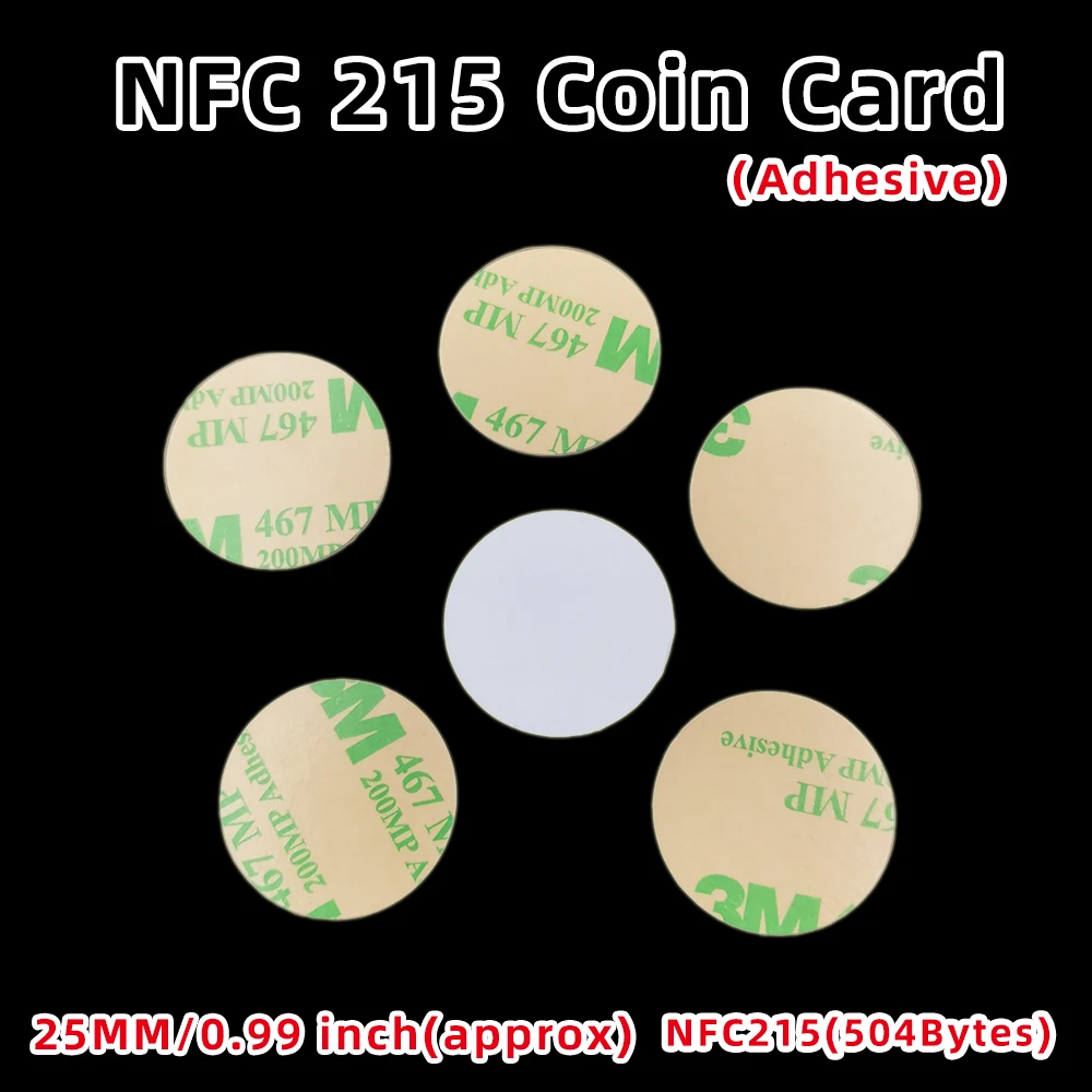 

5/15 шт., метки для монет Nt/ag215, 13,56 МГц, NT/AG 215