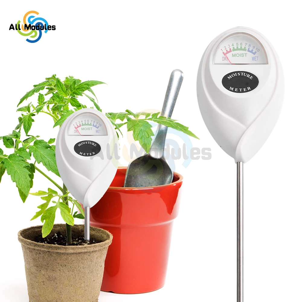 Soil Moisture Sensor Soil Moisture Meter Round Single-Needle Soil Moisture Detector Flower And Garden Potted Detector