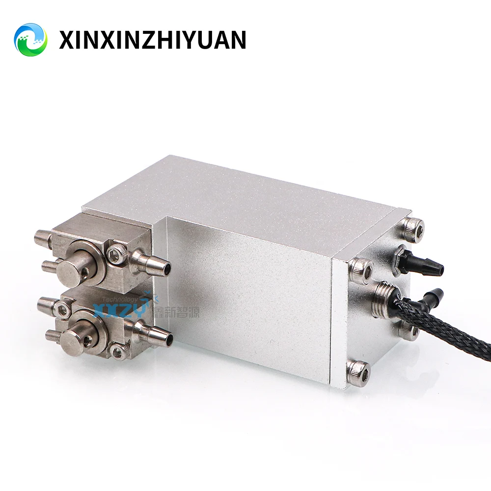 Inkjet Printer Metal Sub Tank With 2 Valves Negative Pressure Ink Cartridge for UV Flatbed Printer 38*44*80MM Ink Bottle
