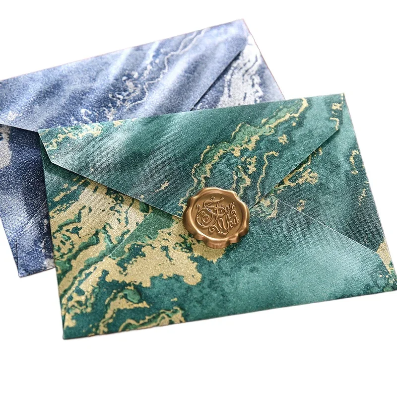 

Gilt relief envelope envelope paper set thickened romantic handwritten confession love letter fire paint invitation