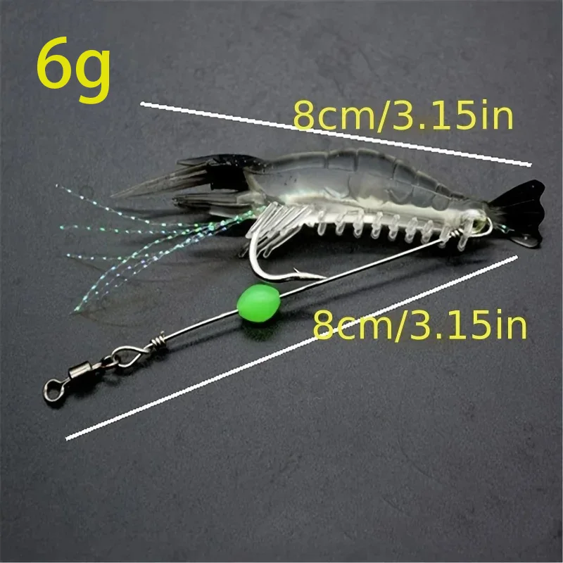 7pcs Shrimp Lures Fishing Lures Artificial Fishing Bait Isca Artificial Ascesorios Pesca