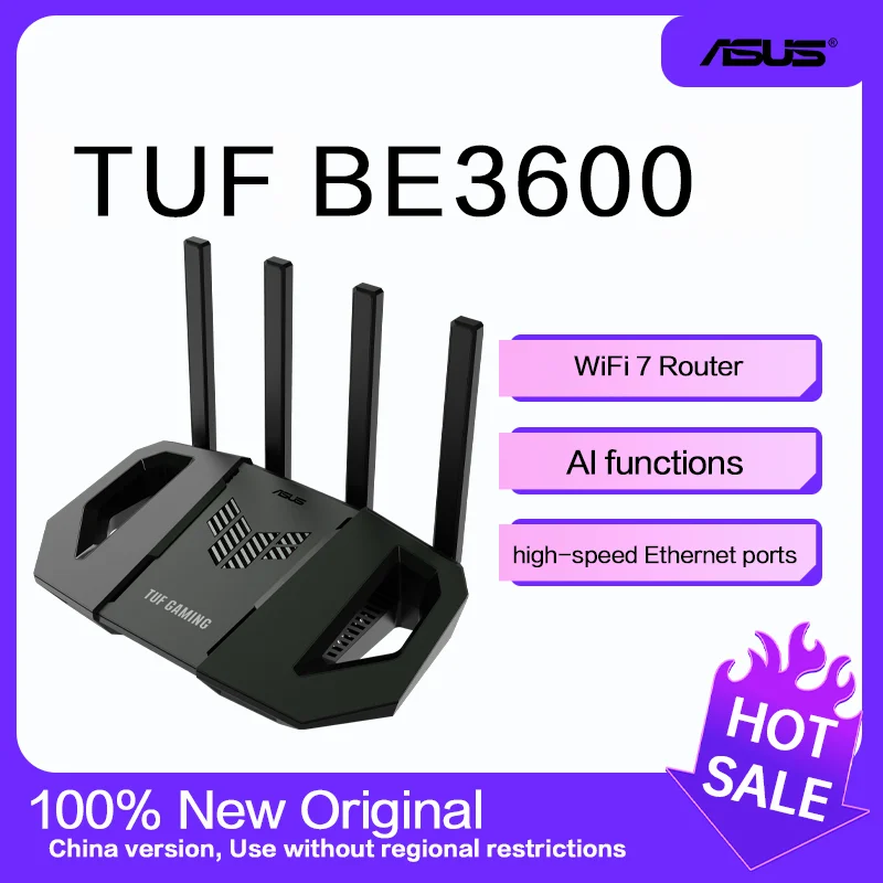 ASUS Router WiFi 7 BE3600 TUF Gaming Router AI Router Home WiFi Random Group Routing Mesh Wireless공유기 5G 라우터 와이파이