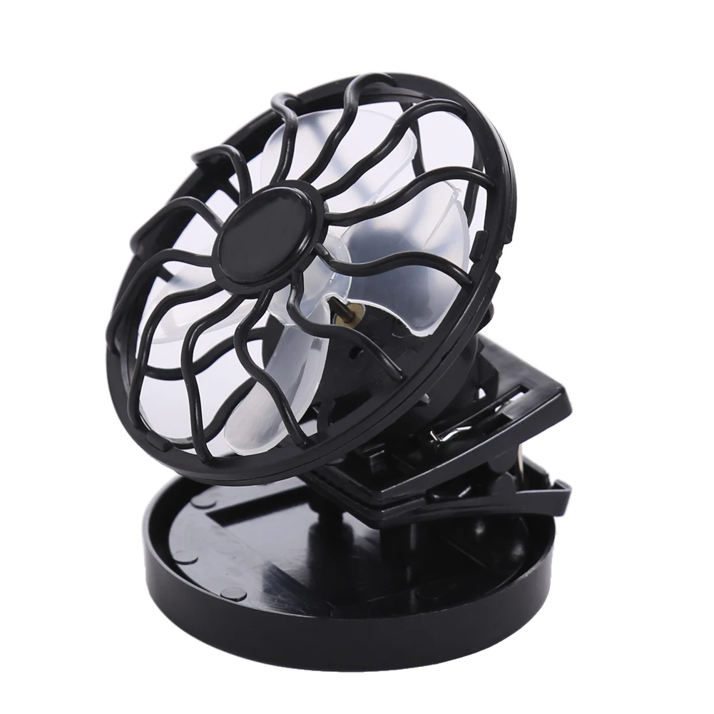 Clip-on Solar Powered Fan Sun Energy Panel Cooling Fan Portable Summer Air Cooler for Traveling Fishing Climbing view 5