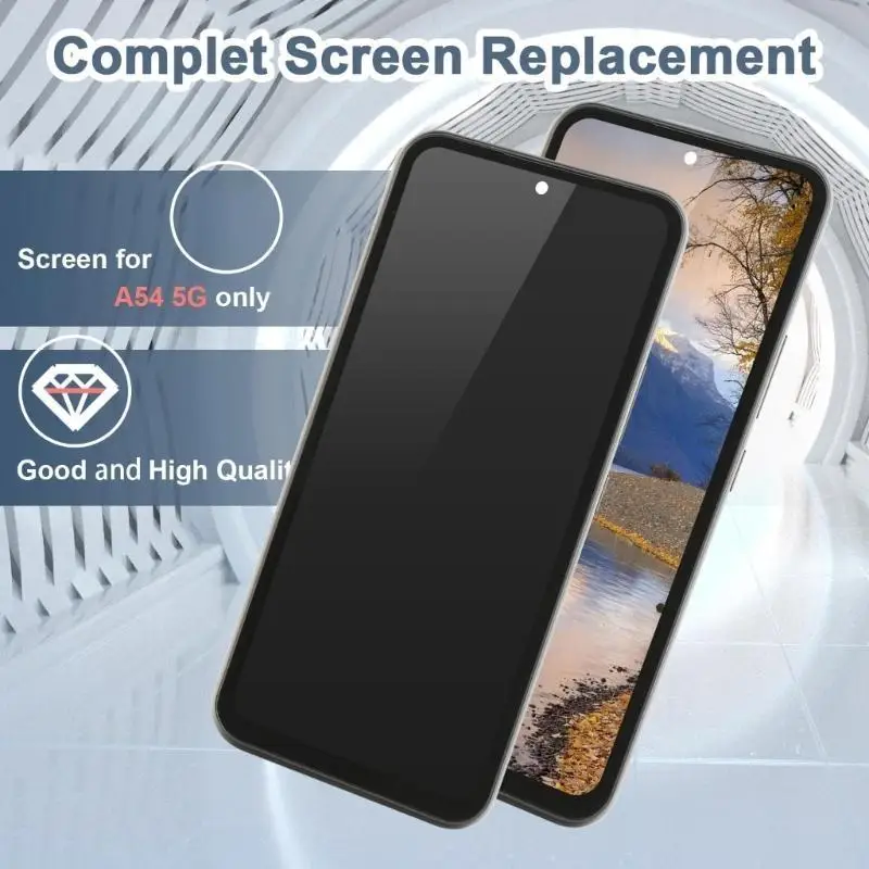 652F Ruptured Screen Fix Complete Assembly With Adhesive And Tools For Handset