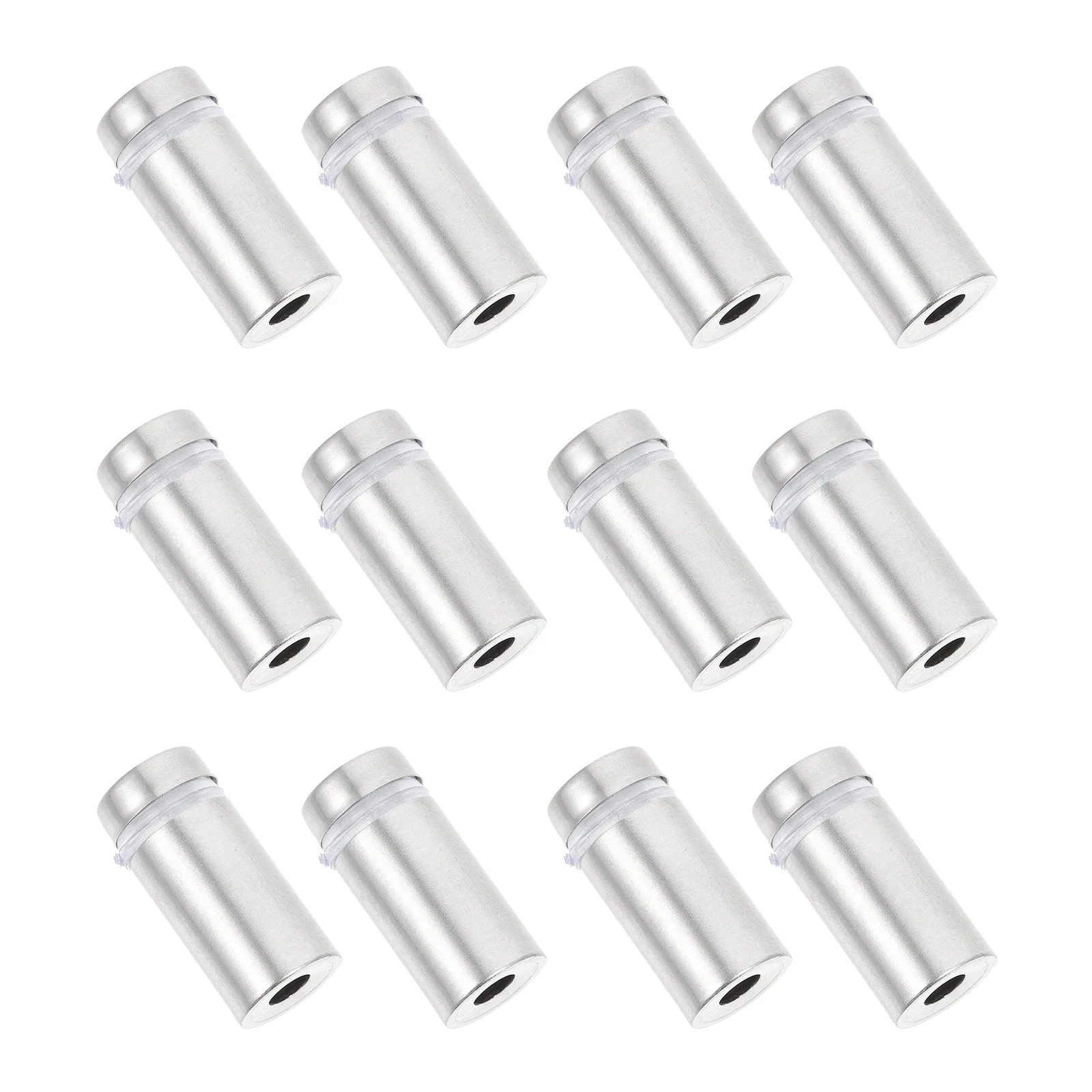 

12Pcs Advertising Nail Stainless Steel Sign Standoff Nails for Wall Mounting Signs Displays Glass Panels Decorative Screw Nails