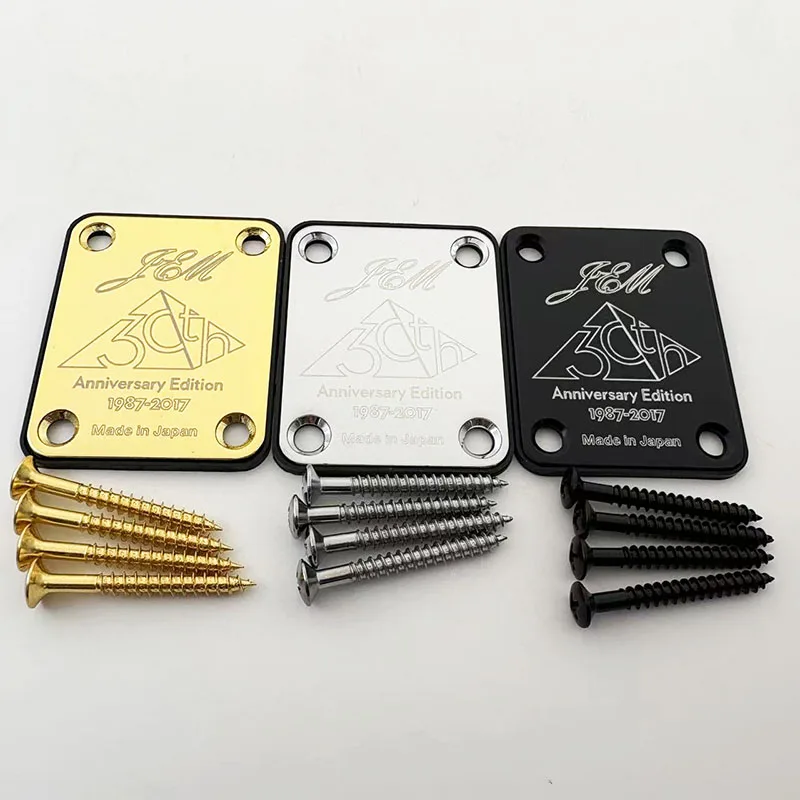 JEM Electric Guitar Neck Plate 30th Anniversary Edition Gold/Silver/Black