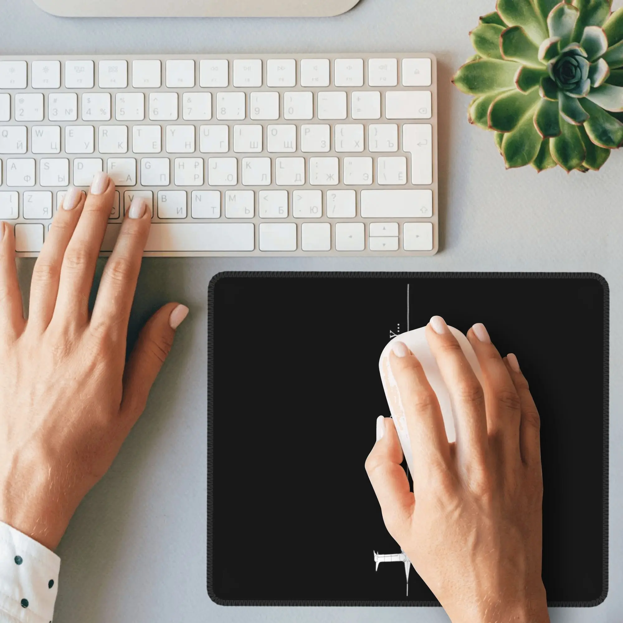 See You Space カウボーイマウスパッドコンピュータキーボードマウスマットゲーム PC ラップトップデスクマットオフィスアクセサリーテーブルマット