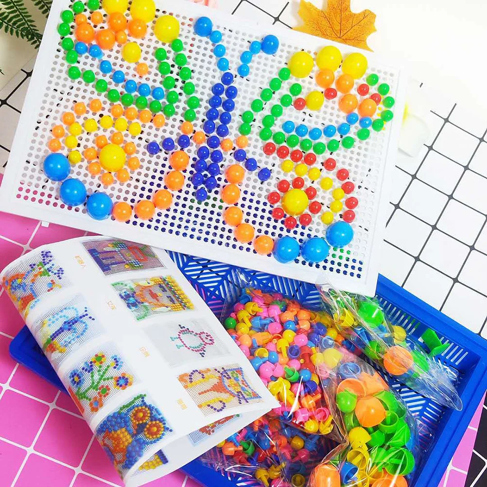 Puzzle à ongles Pegboard pour chambre plus lente, mosaïque tridimensionnelle pour enfants, 592 pièces