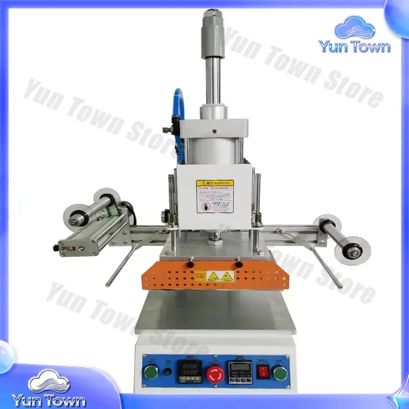 WL-DD03D Automatic Pneumatic Hot Stamping Machine 2000W 500KG Pressure for Leather Paper Plastic Wood Foil Stamping and
