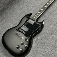 6 Strings Silver SG Electric Guitarra Mahogany Body Rosewood Fingerboard HH Pickups Tune-o-Matic Bridge Free Shipping HH Pickup