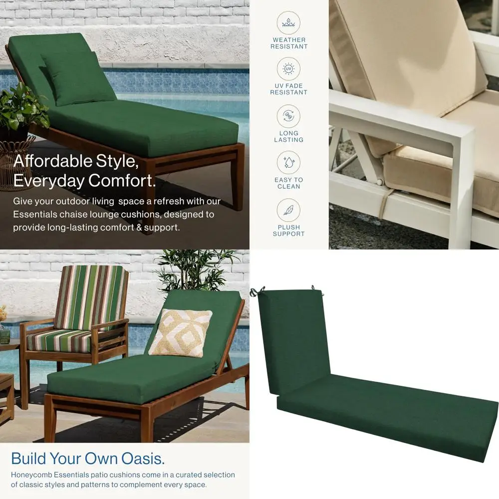 Poduszka na leżak Hampton Texture 21 x 70 do mebli ogrodowych