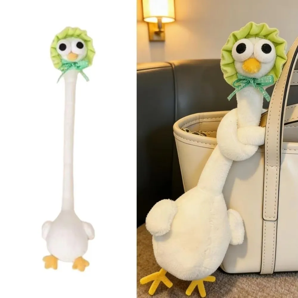 

New 40cm Long-necked Pendant Cartoon Fun Long-Neck Chicken Keychain Cute Birthday Gift