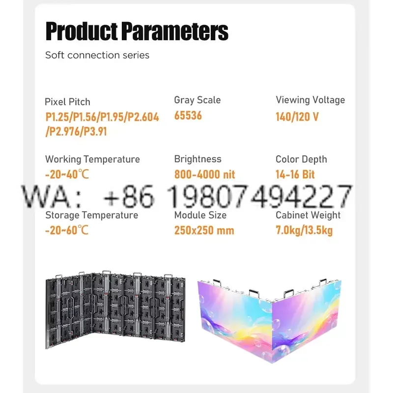 for UHLED P3.91 P2.9 P2.6 LED Display Screen Outdoor Rental Stage Right Angle Mutual Video Wall Waterproof Panel Concert