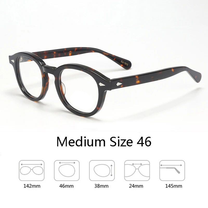 Customized Prescription Glasses Men Frame Johnny Depp Lemtosh Photochromic Myopia Hyperopia Reading Multi-focal Progressive Lens