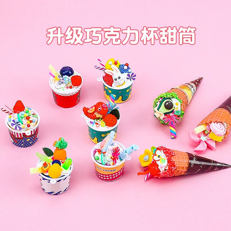 DIY Ice Cream Simulation Food Set | Kids Educational Toy Gift for Holiday