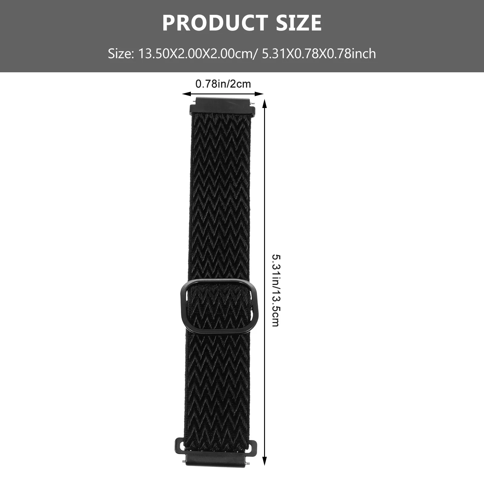 2Pcs Woven Watchband Stylish Breathable Replacement Strap Adjustable for Watch Accessories Watch Strap