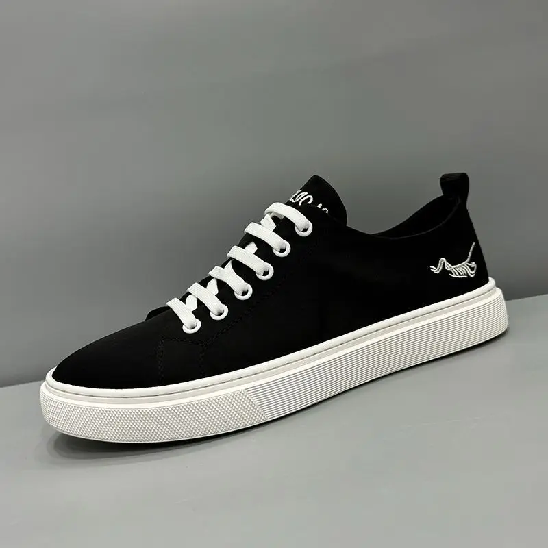 

Кроссовки с вышивкой, простые туфли на плоской подошве, 2024, дизайнерская мужская обувь, роскошная низкая цена, вулканизированная классическая оригинальная повседневная обувь для мужчин