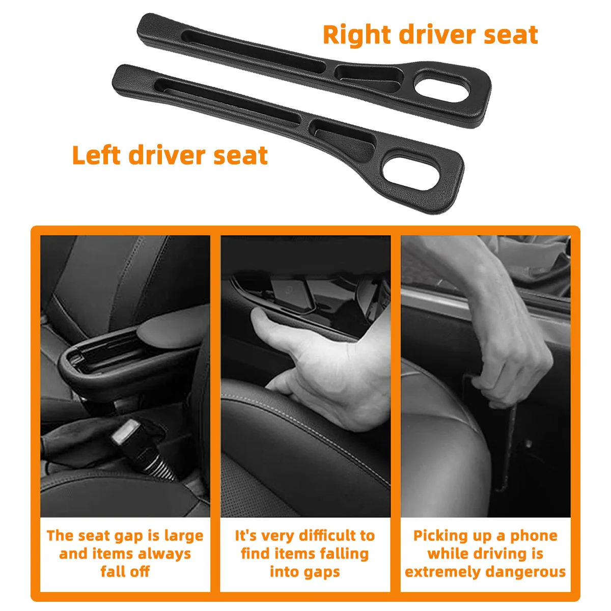  Yitong Universal Car Seat Gap Filler Plug Strip Side Seam Black Leak Proof Organizer Interior Decoration Automotive Parts view 3