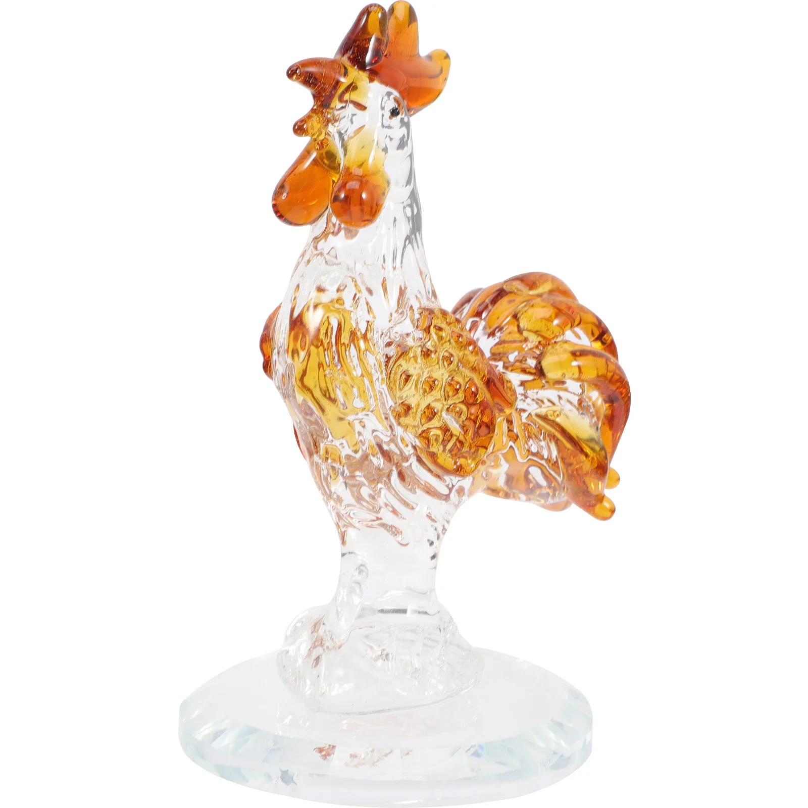 

Chicken Figure Decorative Gift Kitchen Rooster Crystal Figurine Figurines Home Sculptures