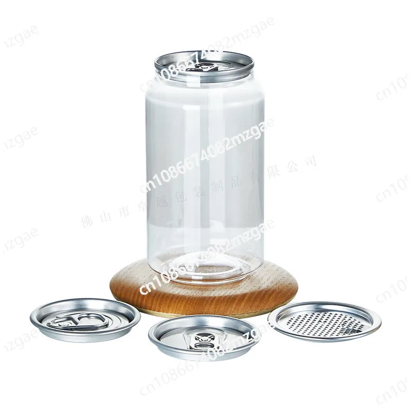 

Пластиковая банка с крышкой, герметичная бутылка для напитков, молоко, чай, кофе, пузырьковая вода, банки для напитков