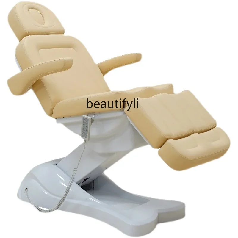 LFacial Bed Physiotherapy Rehabilitation Lifting Multi-Function Bed Manicure Micro Leveling Lying Massage Couch Electric