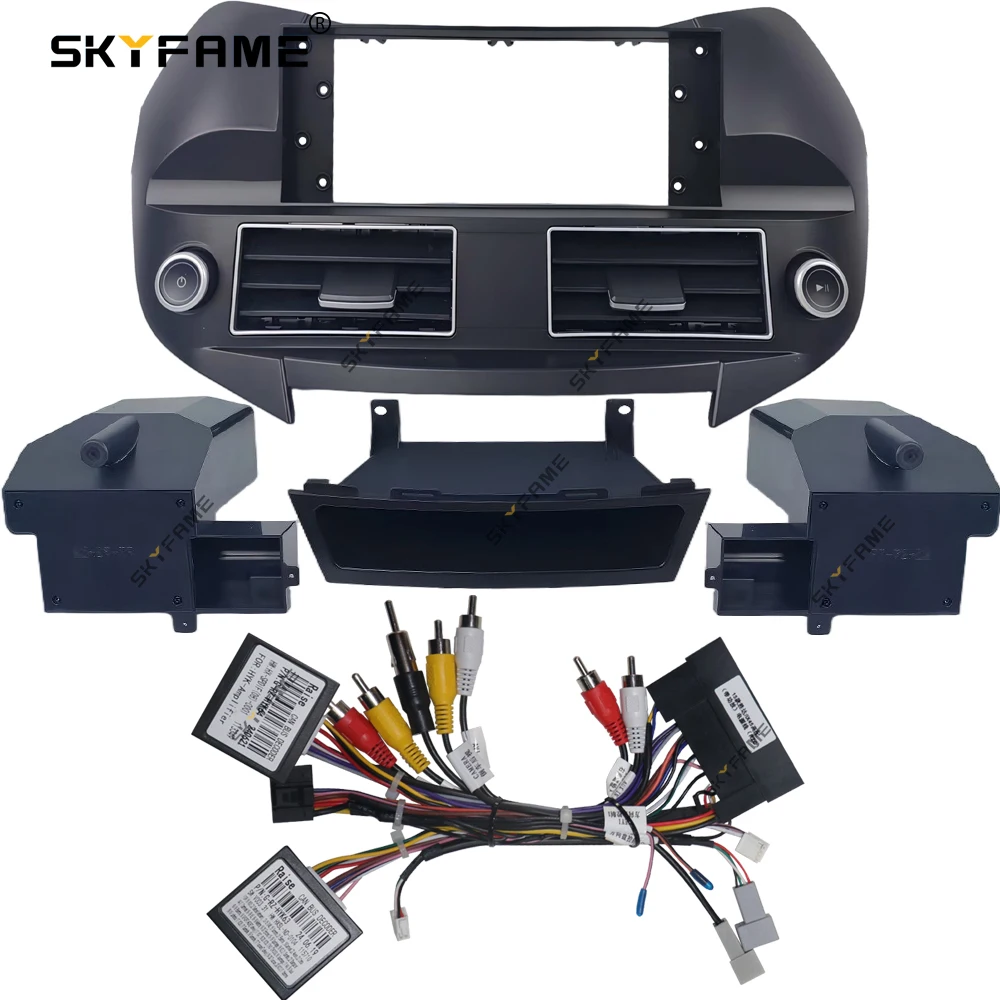 SKYFAME 9/10/12.3/13.1 Inch Frame Fascia Adapter Android Radio Dash Fitting Panel Kit Untuk Hyundai IX45 Santafi