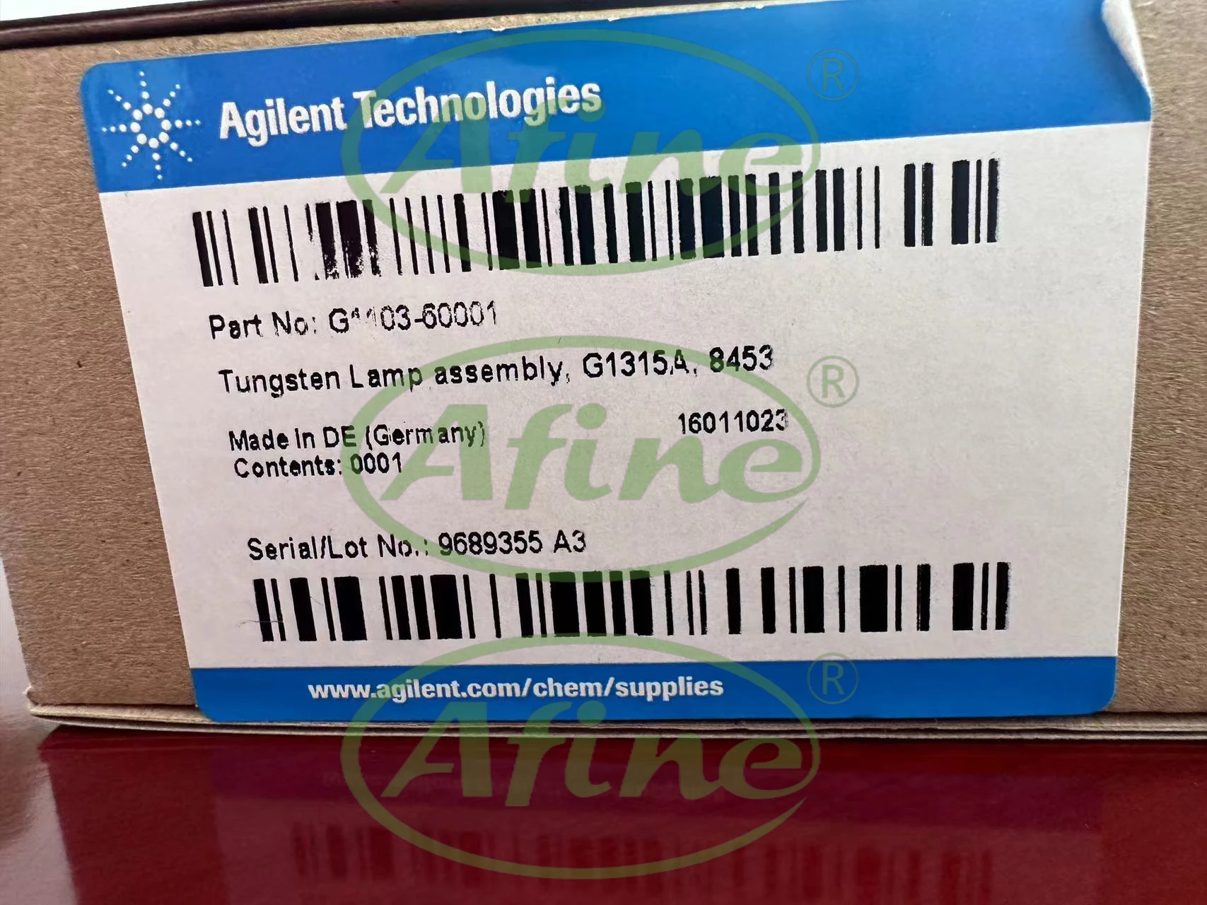 AFINE Agilent Source Lamps for G1103-60001 Tungsten VIS lamp