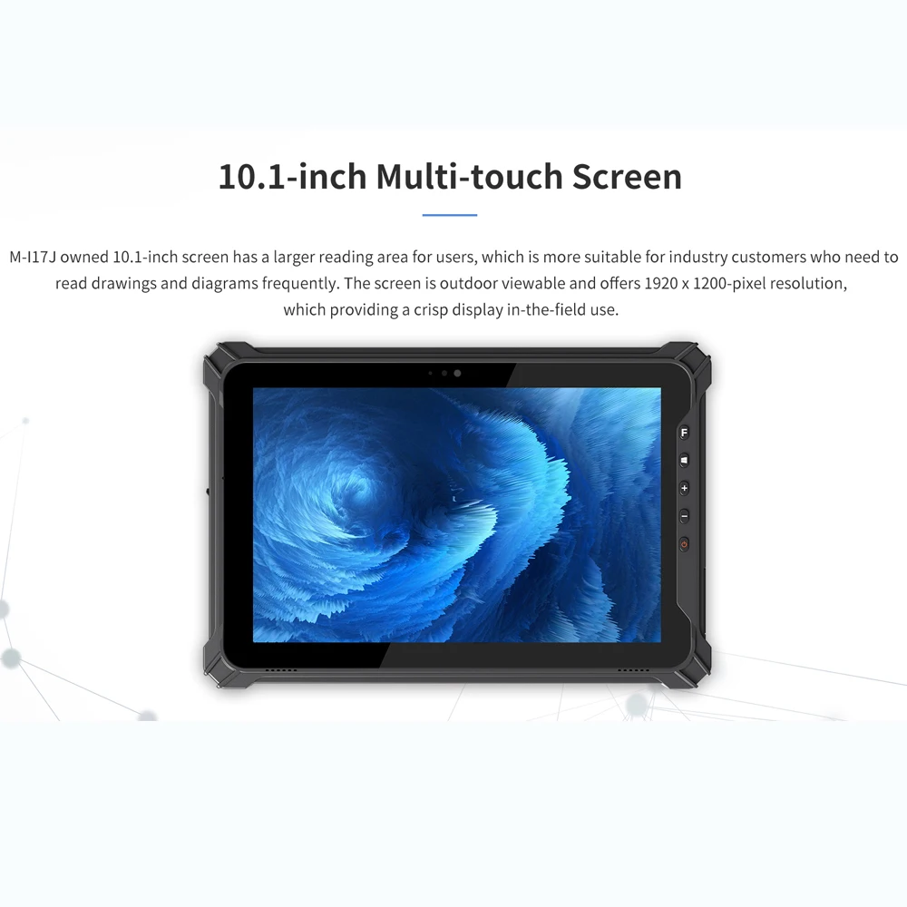 N5100 كمبيوتر صناعي متين يعمل بنظام التشغيل Windows 11 8GB 128GB 10.1 بوصة عرض 4G مقاوم للماء IP65 PC مع منافذ RJ45 RS232 ماسح ضوئي ثنائي الأبعاد