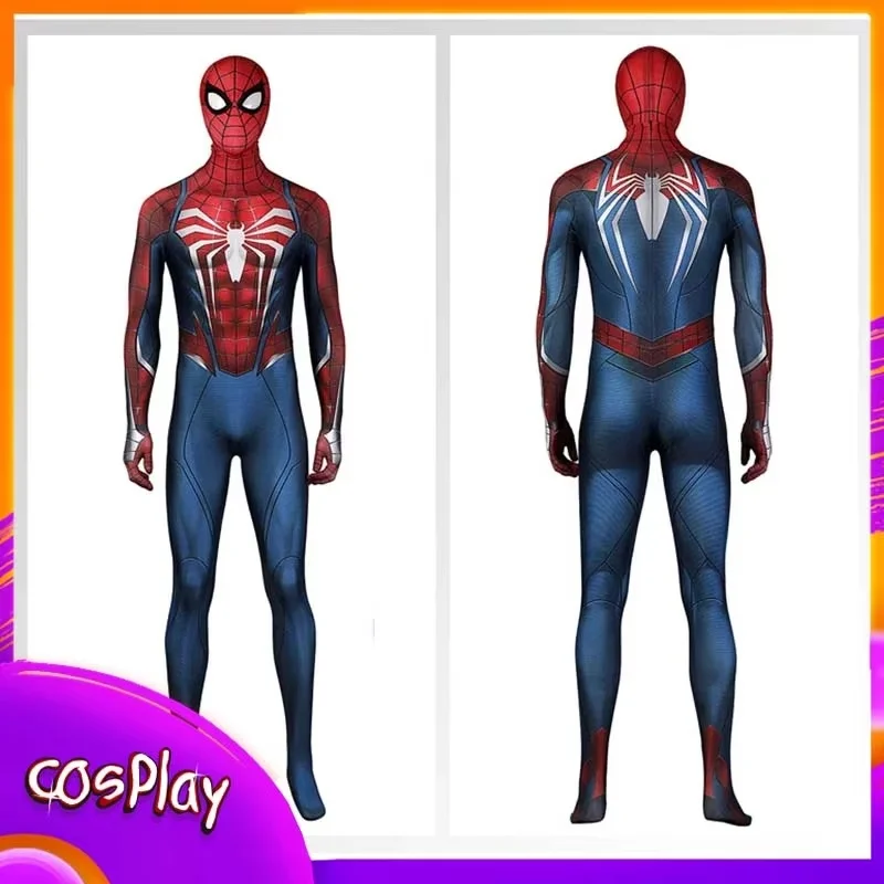 

Костюм Человека-паука PS5 для косплея, усовершенствованный костюм Питера, комбинезон супергероя на Хэллоуин, реквизит Comic-con, боди для взрослых, подарок на день рождения