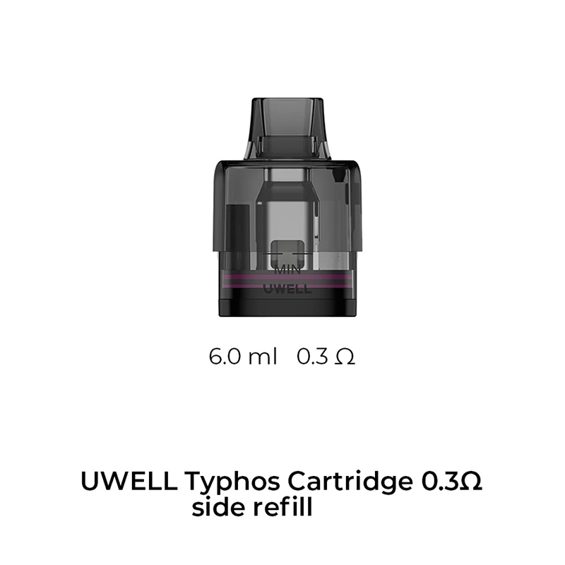 Uwell Typhos Pod 6 0.3ohm 0.3/0.6/0.8ohm MTL RDL Typhos Pod Kit pod system for pod systems - gallery image 2