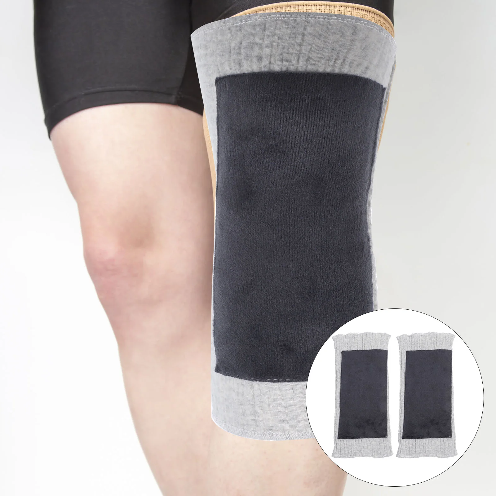 Knee Pads Elastic Thickened Durable Protectors Soft Warm Covers Practical Polyester Supple Breathable Brace