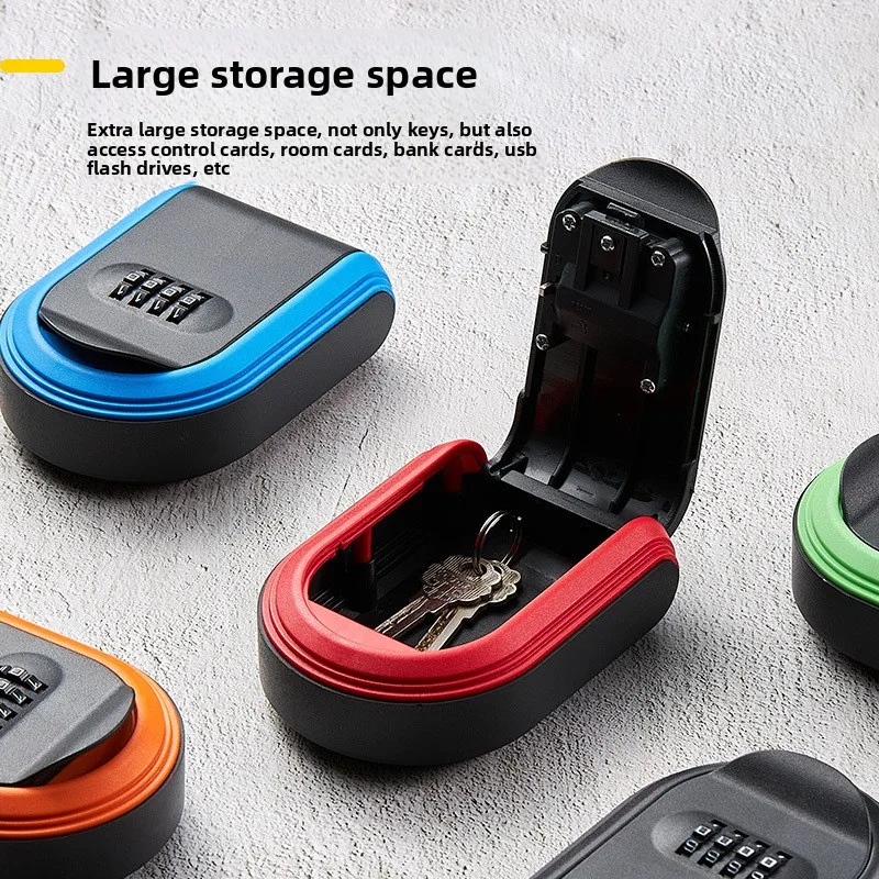 All plastic key box password lock key storage lock box plastic password key box