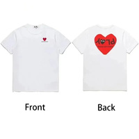 2025 New Summer Couple T-shirt Letter Love Printed Cotton Summer Round Neck Short Sleeve Couple Comfortable Loose Casual T-shirt