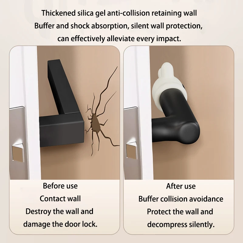 미키 손잡이 손잡이 보호 커버 충돌 방지 실리콘 귀여운 음소거 실리콘 크리 에이 티브 도어 블록 도어 핸들 장식