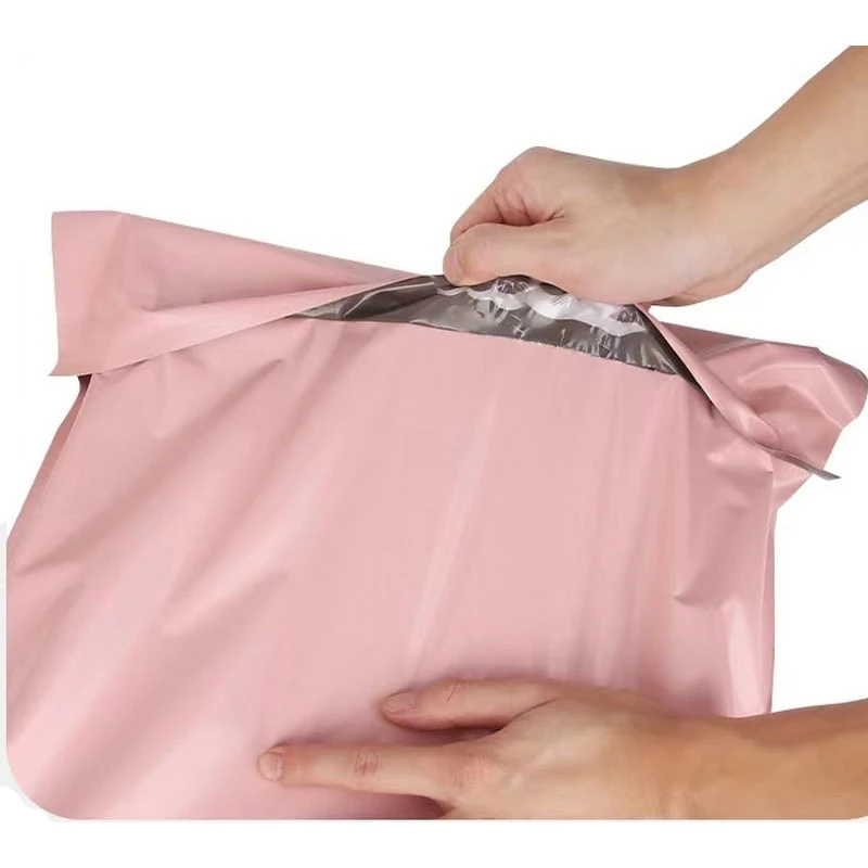 50Pcs Pink Poly Mailer Shipping Bags Waterproof Mailing Envelopes Self Seal Post Transport Bags Thicken Courier Bag 16 Sizes