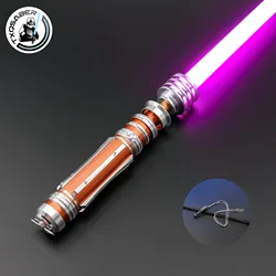 TXQ Leia 1inch Luminous Toy Lightsaber 16sound Smooth Swing Combat Skywalke Gift JEDI Sword Metal Force Glow Proffie SNV4