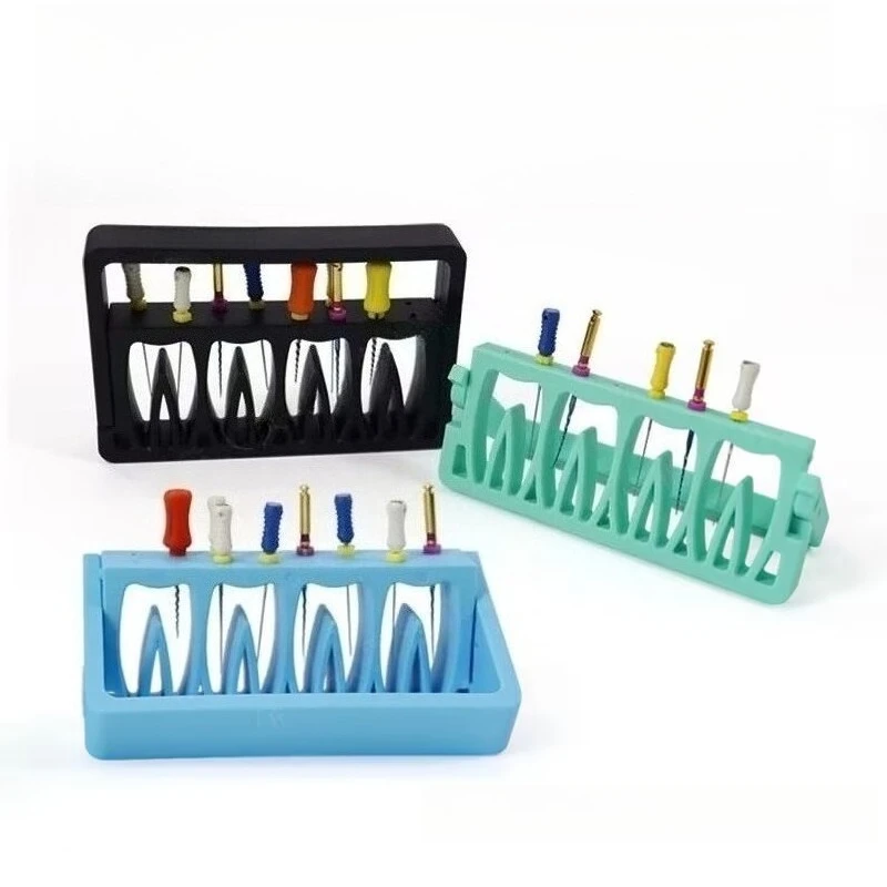 

15 шт., 8 отверстий, держатель стоматологических эндофайлов, автоклавируемая чистящая подставка для эндодонтических файлов, чехол для чистки сверл, держатель блока