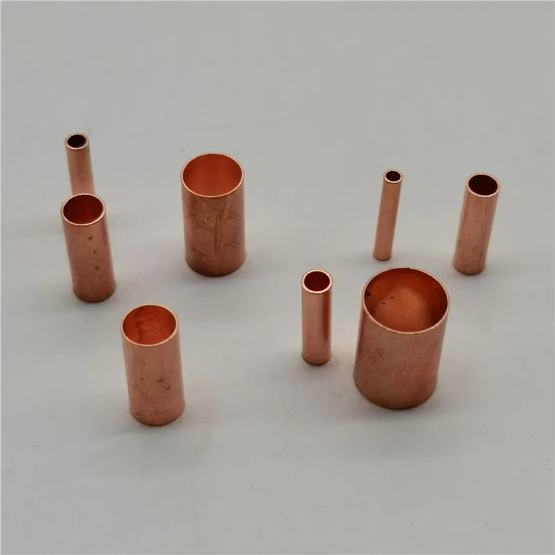 100pc GT 1.5MM2MM2.5MM3MM4MM5MM6MM8MM copper connection pipe joint small copper pipe copper connection copper terminal buckle