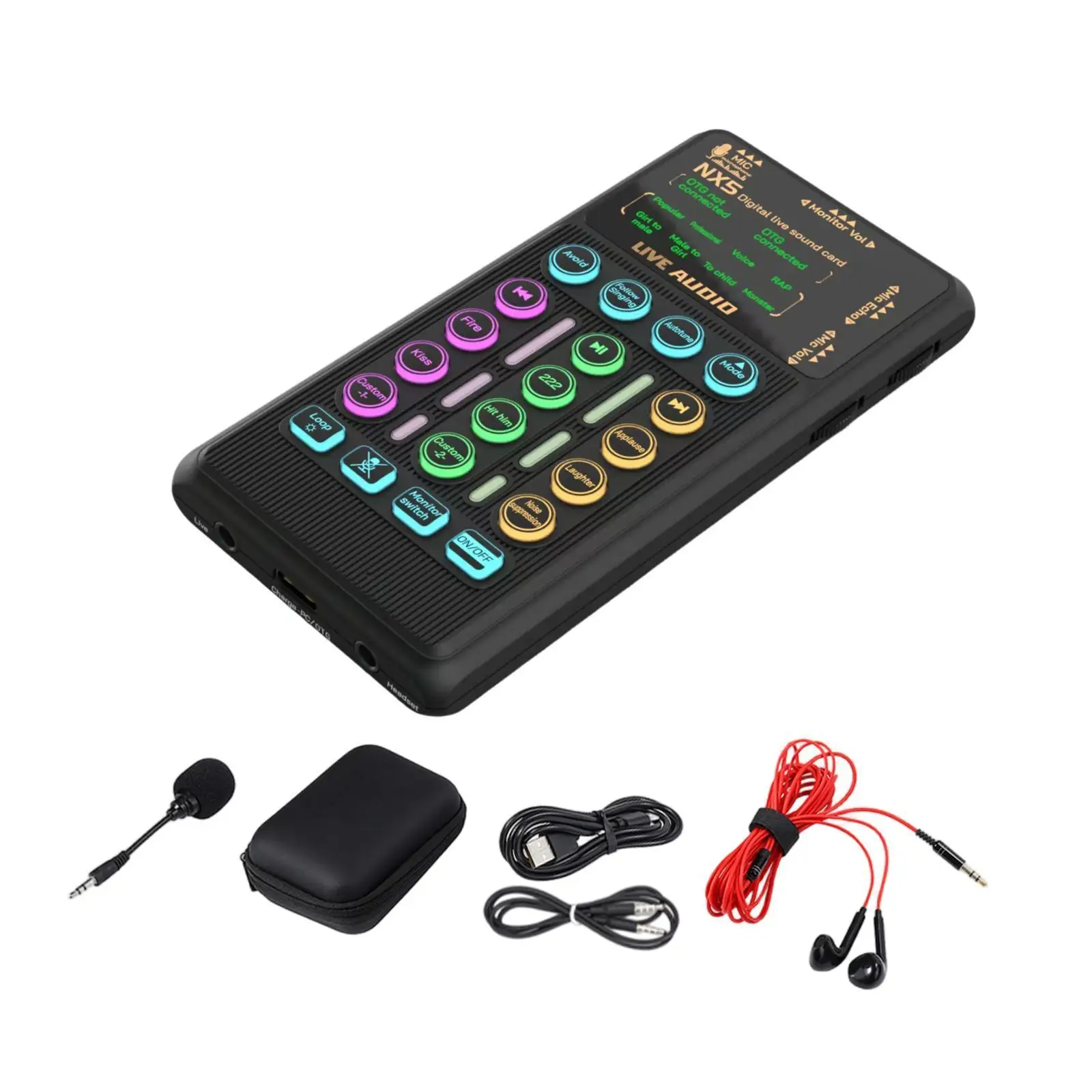Live Streaming Sound Card 3.5 Ports Different Sound Effects Sound Equipment