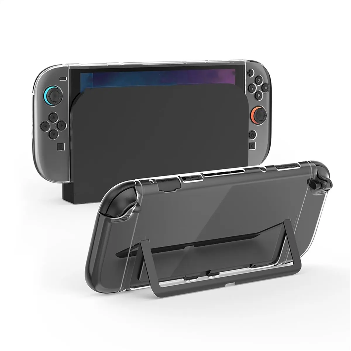Top Sale Transparent Crystal PC Hard Shell Case for Switch 2 Anti-Slip Protective Cover Full Console Protection