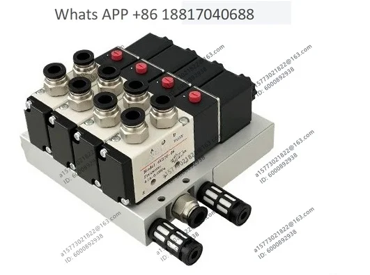 M - 4V2 1 0 - 4/5/6 W, 1.5m wire 8mm connector, solenoid integrated valve terminal lower plug valve group